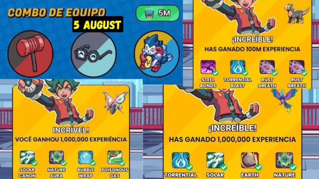 Todays Daily Valiants Taptap Combo Cards 5 August