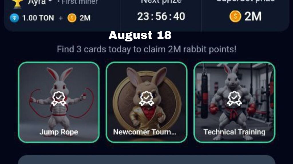 Todays Rocky Rabbit Combo August 18