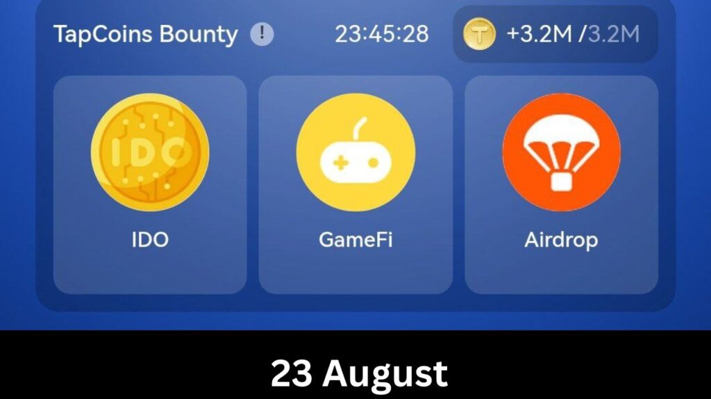 Todays TapCoins Daily Combo 23 August