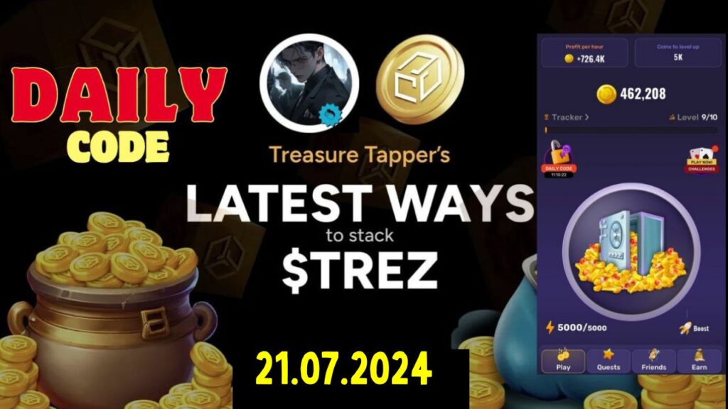 Treasure tapper Morse Code 21 July