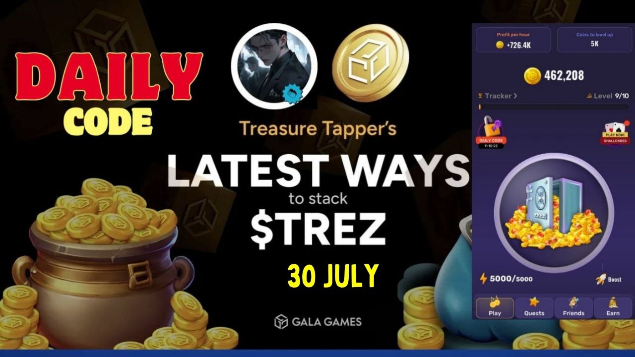 Treasure tapper Morse Code 30 July