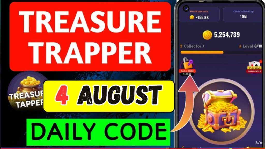 Treasure tapper Morse Code 4 August