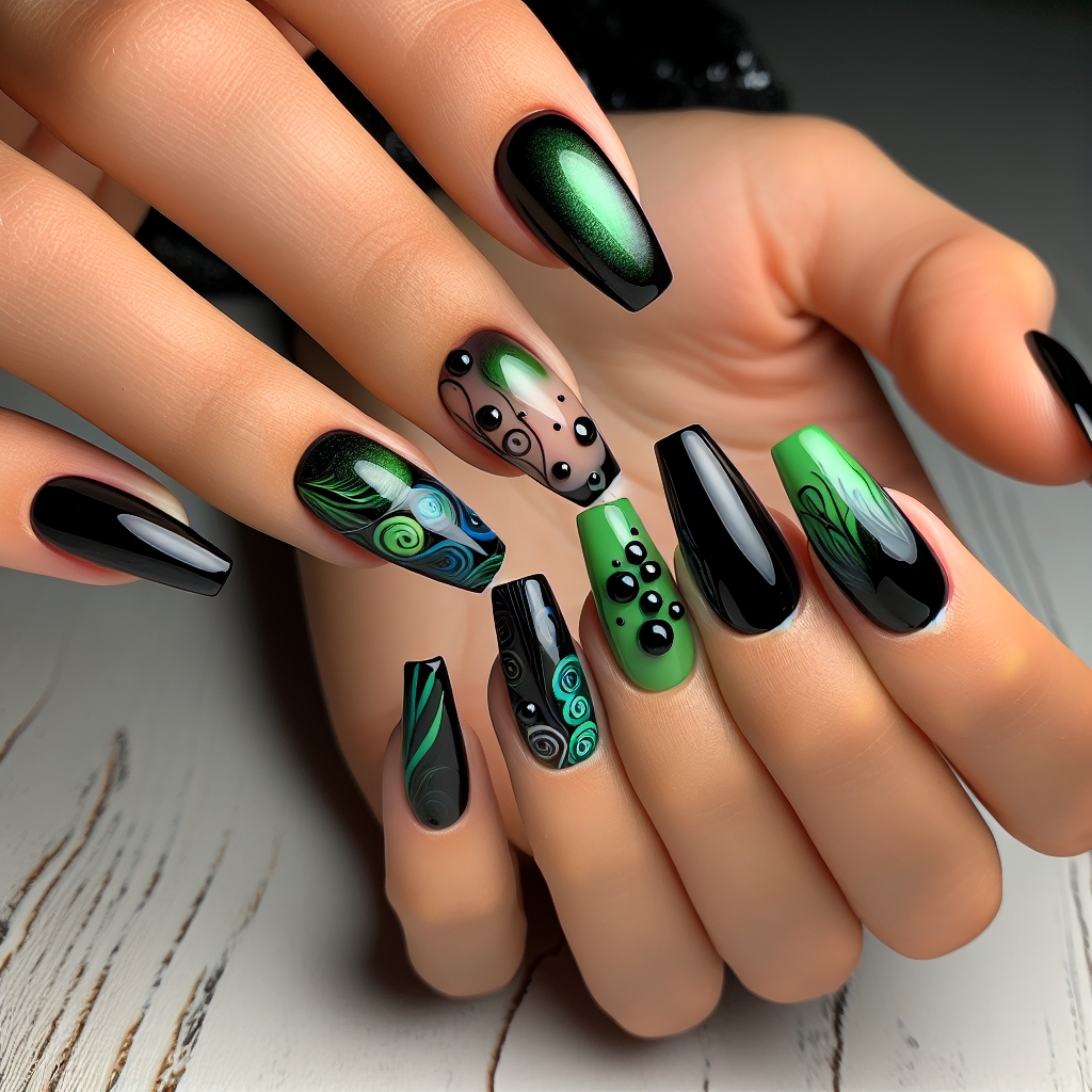 Uñas Bene decoradas pies elegantes