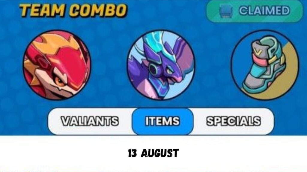 Valiants Taptap Combo Cards 13 August