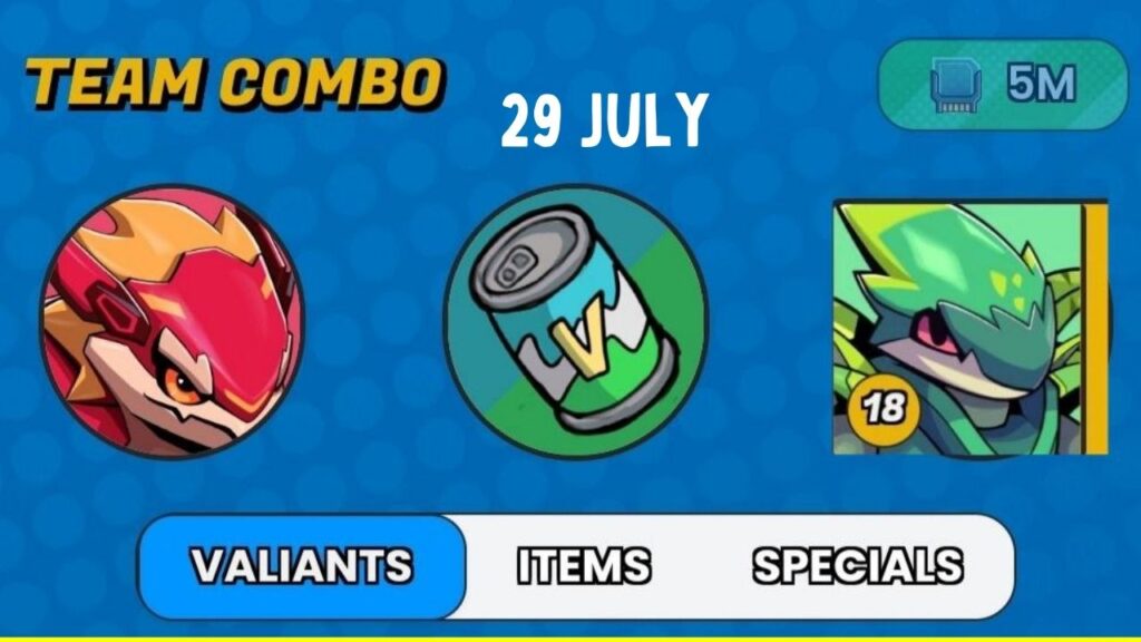 Valiants Taptap Combo Cards 29 July