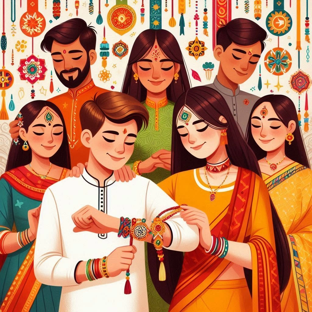 Viral Raksha Bandhan AI image