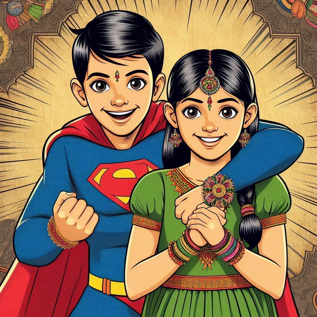 Viral Raksha Bandhan AI image