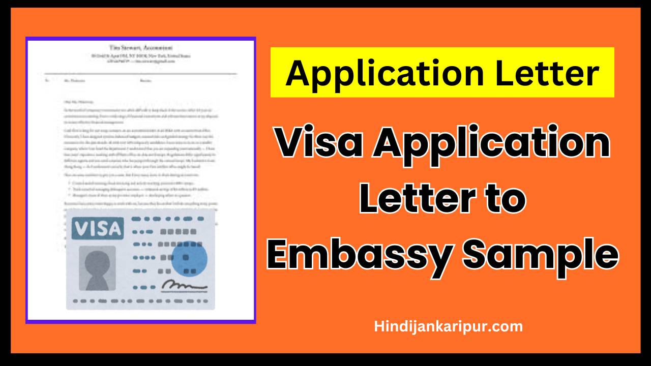 how to write visa application letter to embassy