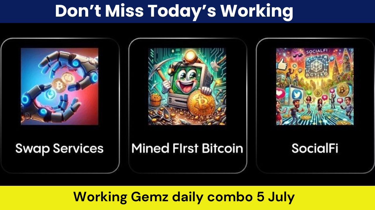 Working Gemz daily combo 5 July