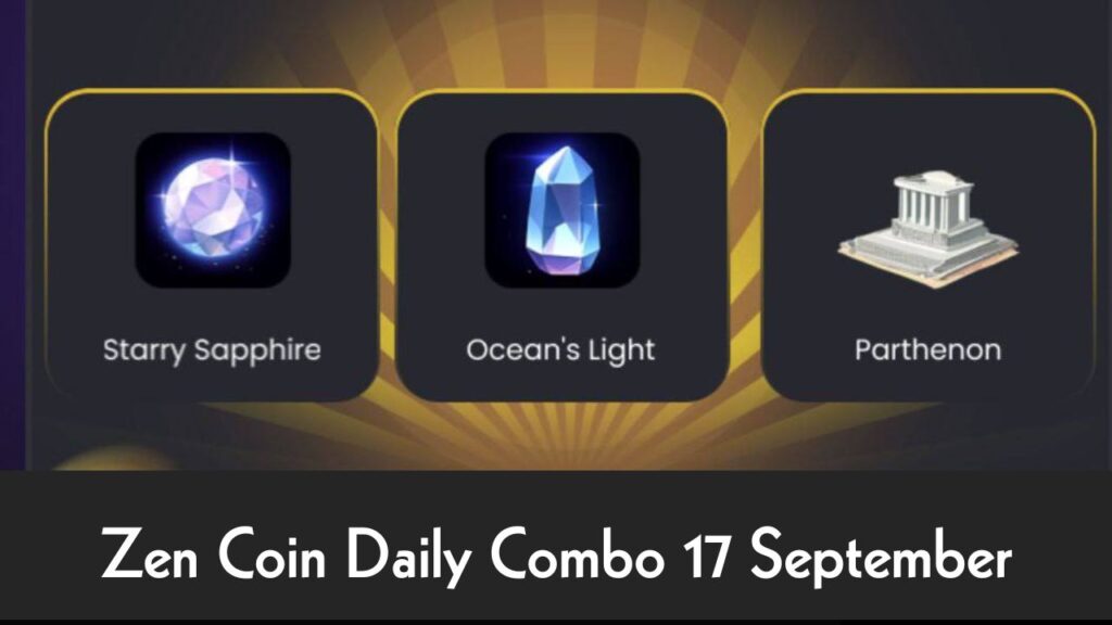 Zen Coin Daily Combo 17 September