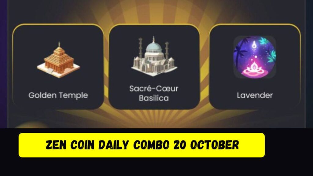 Zen Coin Daily Combo 20 October