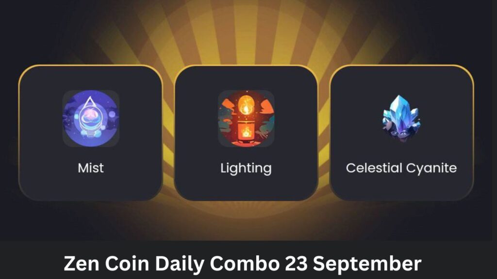 Zen Coin Daily Combo 23 September