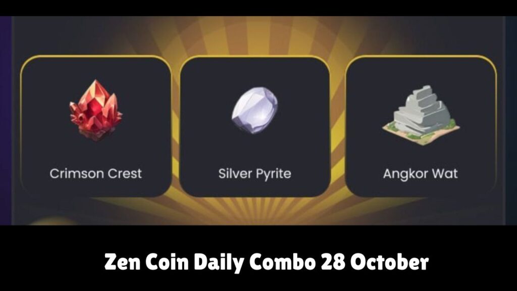 Zen Coin Daily Combo 28 October