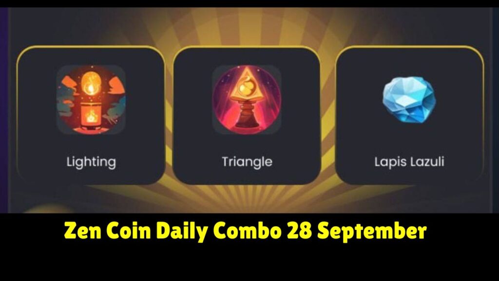 Zen Coin Daily Combo 28 September