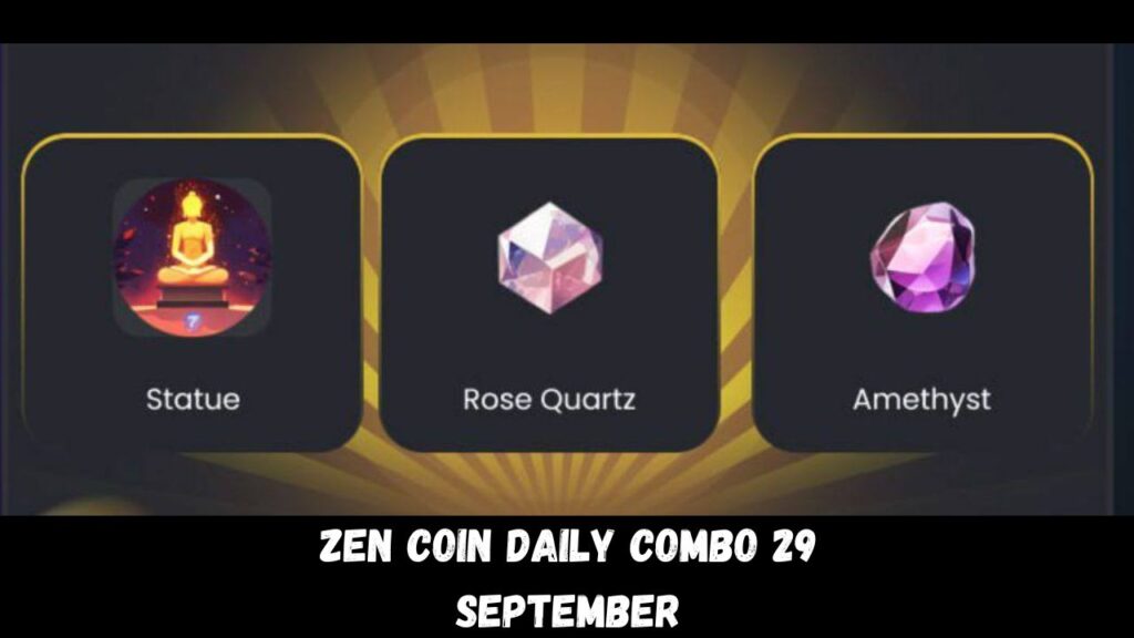 Zen Coin Daily Combo 29 September