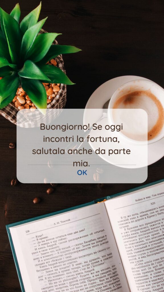 buongiorno stato WhatsApp