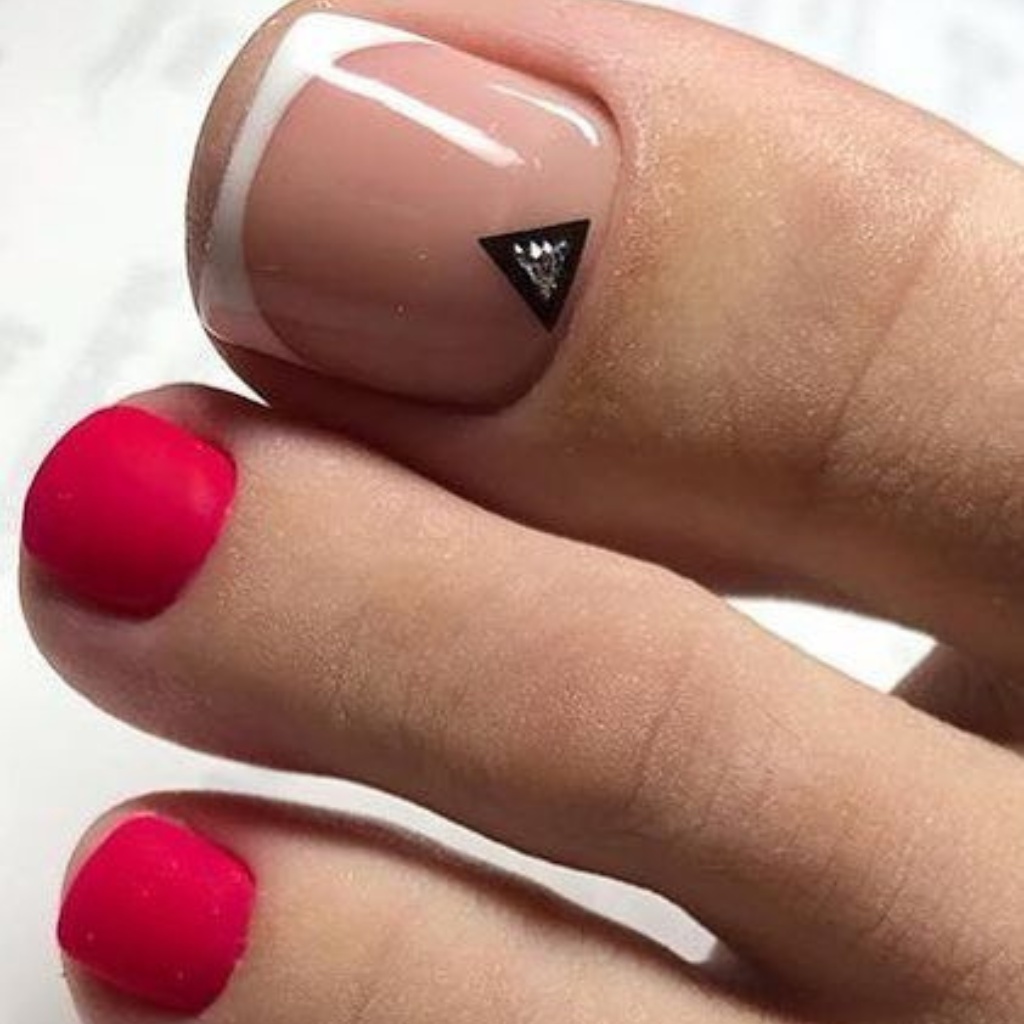 design carino per unghie dei piedi